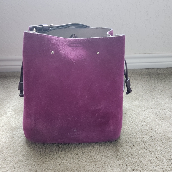Microsuede Kate Spade Bucket Bag - Picture 3 of 4